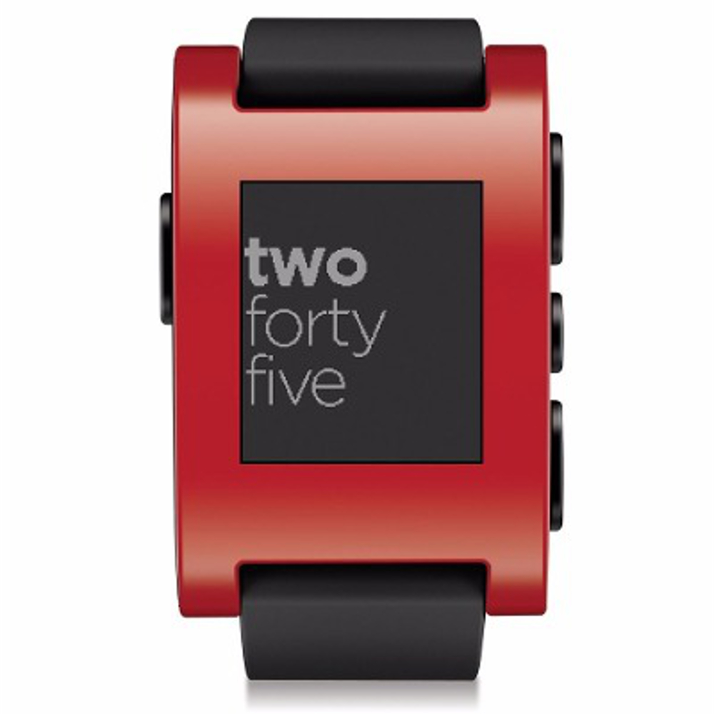 Pebble Smartwatch for iPhone and Android (Red)