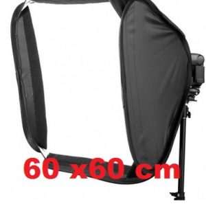 Portable Softbox Kit For Flash Photography 60 x 60cm