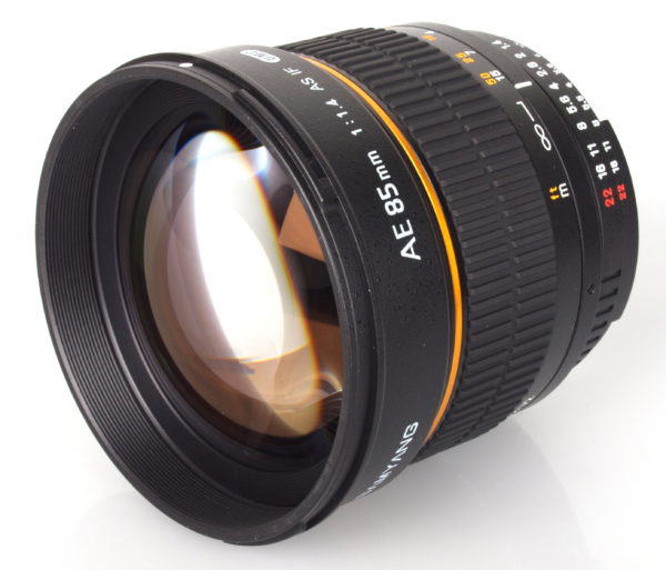 Samyang AE 85mm F/1.4 Aspherical IF Lens For Nikon AE Mount