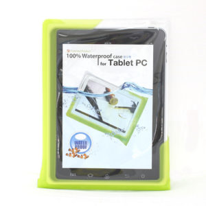 DiCAPac WP-T20 Waterproof case for all over 10" Tablet PC (Green)