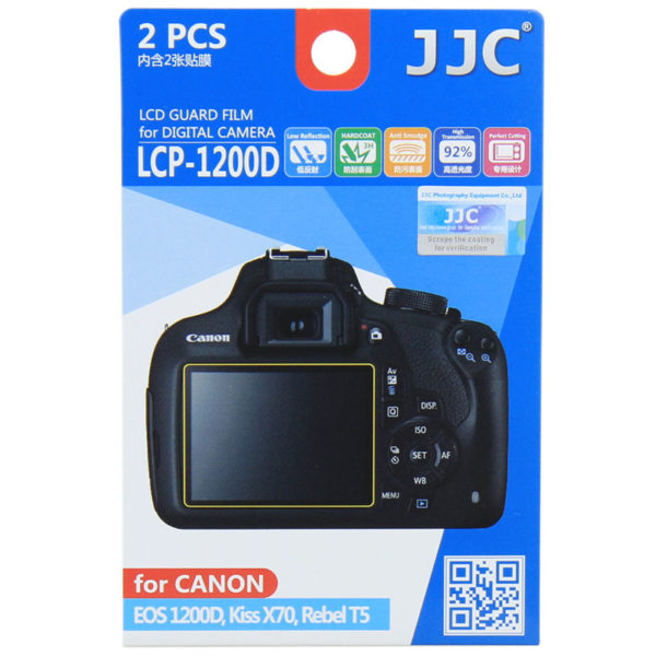 JJC LCP-1200D Screen Protector for Canon 1200D (Pack of 2)