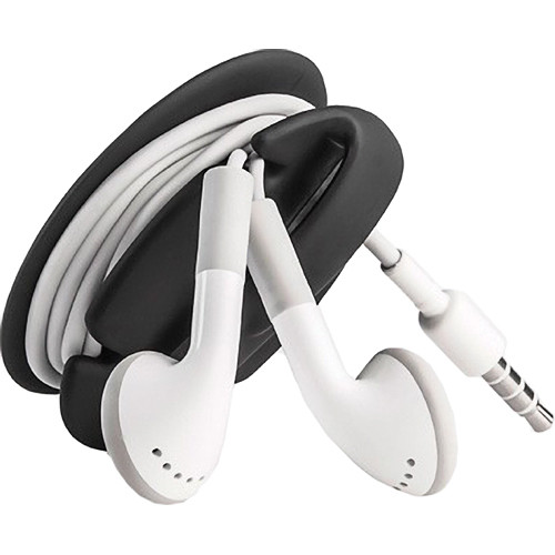 Dotz Earbud Wrap (Black) for Cord and Cable Management