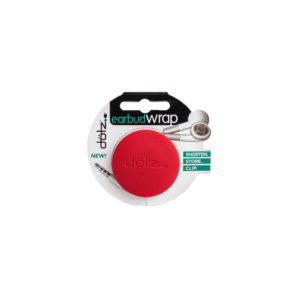 Dotz Earbud Wrap (Red) for Cord and Cable Management