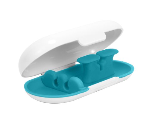 Dotz Earbud Case (Blue) for Cord and Cable Management