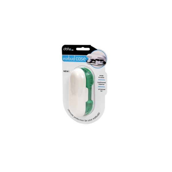 Dotz Earbud Case (Green) for Cord and Cable Management